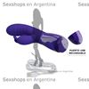 Vibrador con estimulador de clitoris, con 30 funciones y carga USB